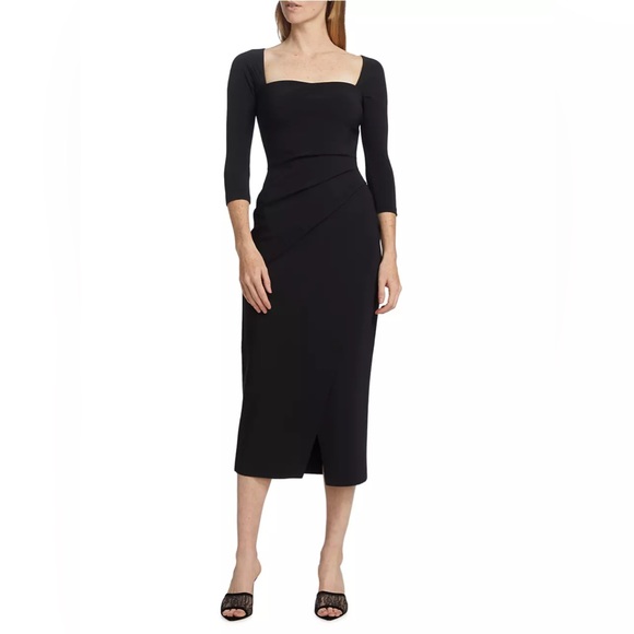 $845 Chiara Boni La Petite Robe Tehuel Cut-Out Midi-Dress size40 - Picture 2 of 11
